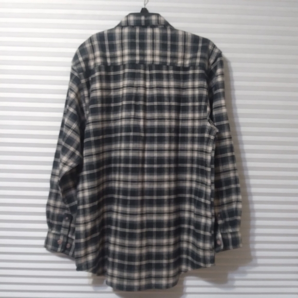 Field & Stream Men's Size-L Green Heavy Flannel Plaid Button Up Shirt Ou… - Picture 2 of 8